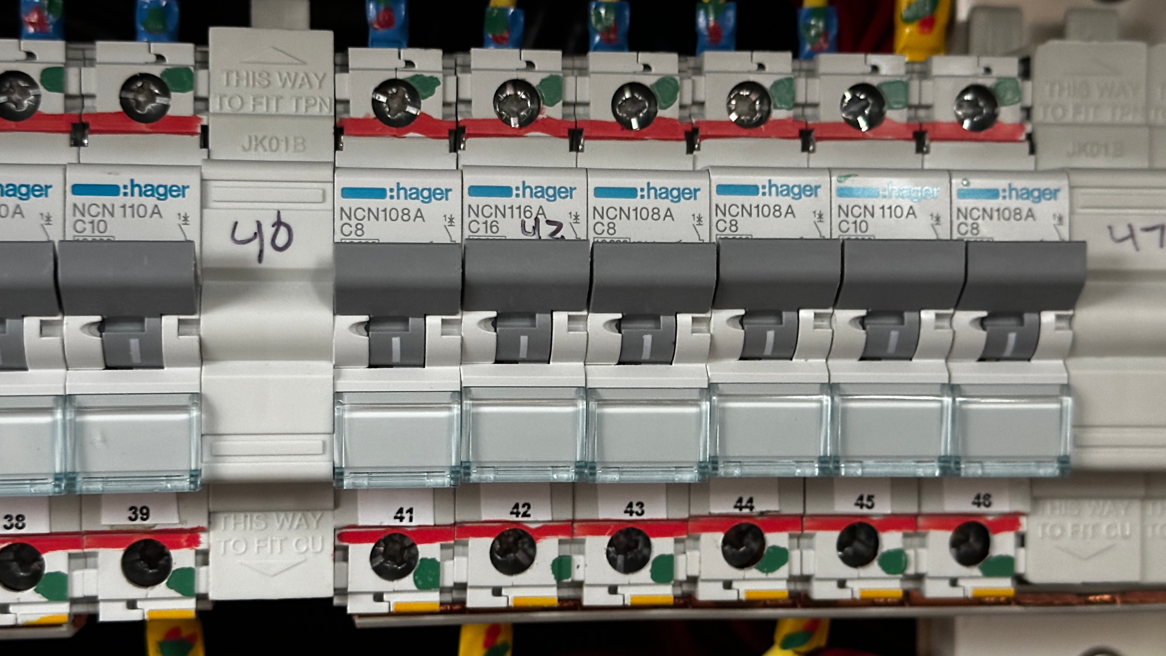 Marine electrical circuit breaker panel